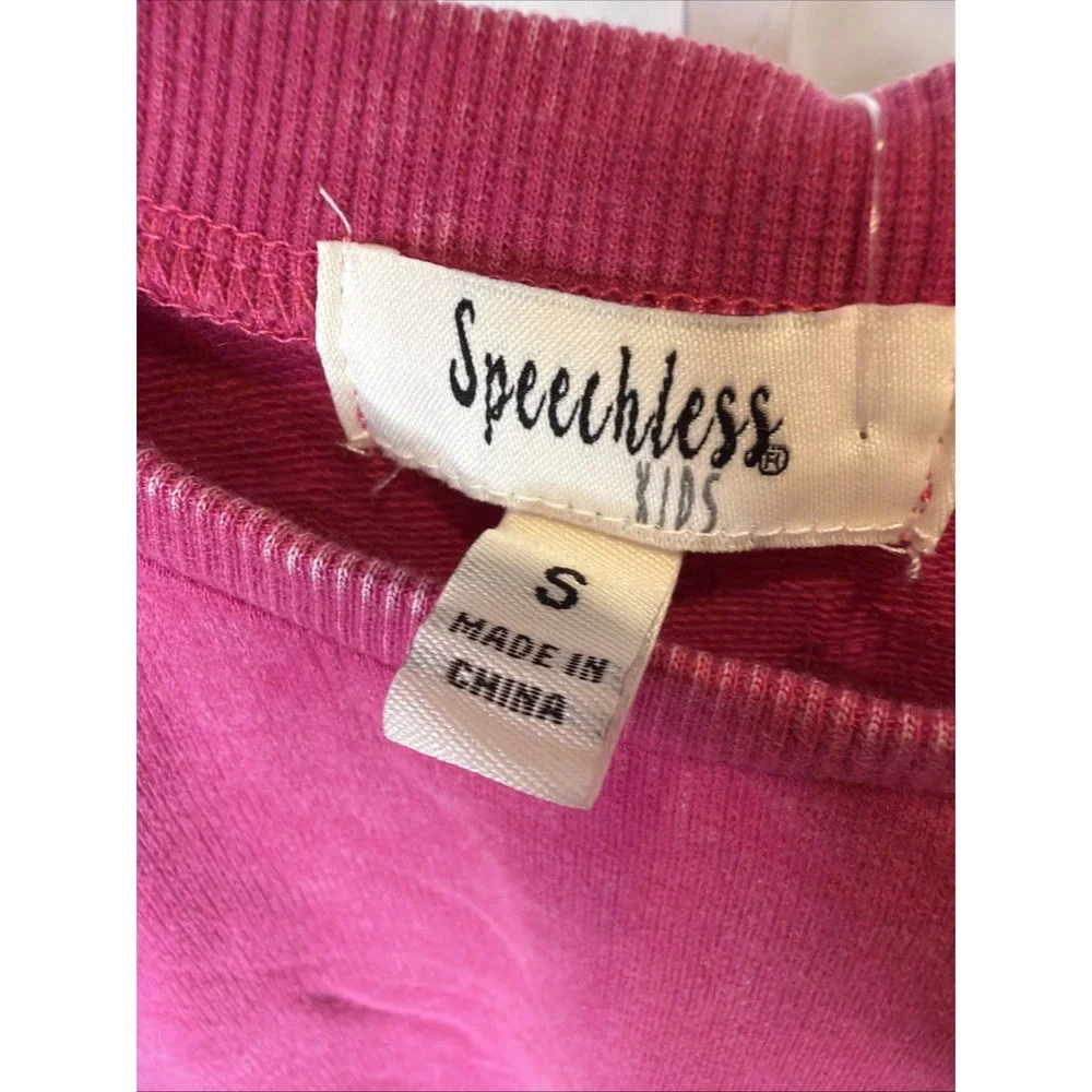 Speechless Girls' Long Sleeve French Terry Sweatshirt Tunic Size Small